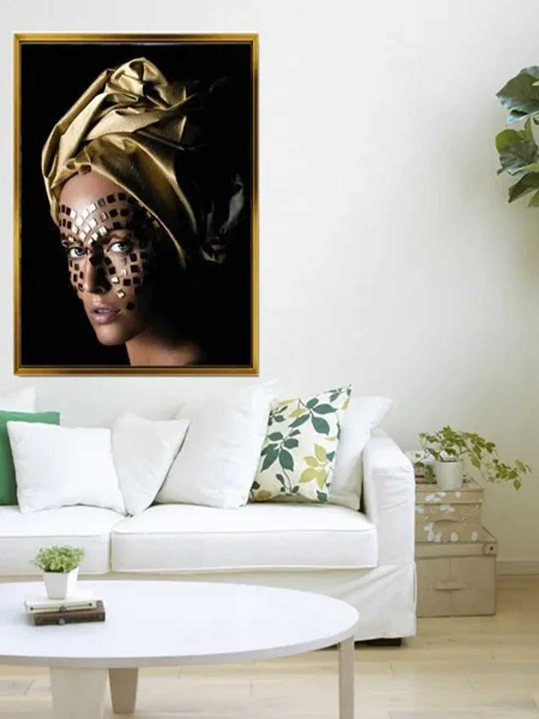 Woman Print on Canvas , Floating Frame Option, Modern Wall Art, Extra Large Canvas Wall Art