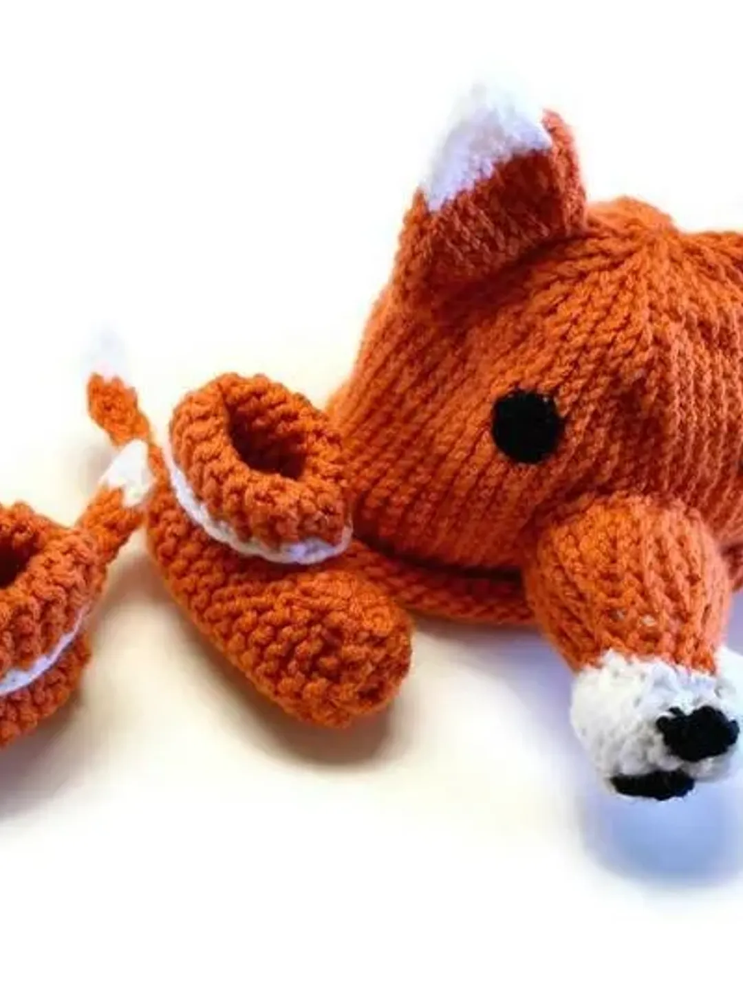 Fox Hat and Booties Set for New Babies, Newborn Crib Hat and Shoes, Woodland Baby Shower Gift Ideas for New Parents, Fox Woodland Creatures