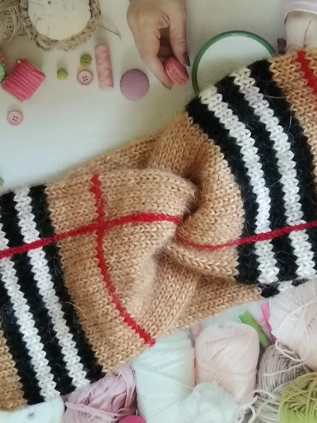 Headband Burberry style for Women, Gift idea, Headband for Girl, ear warmer headband, knit accessories, autumn headband