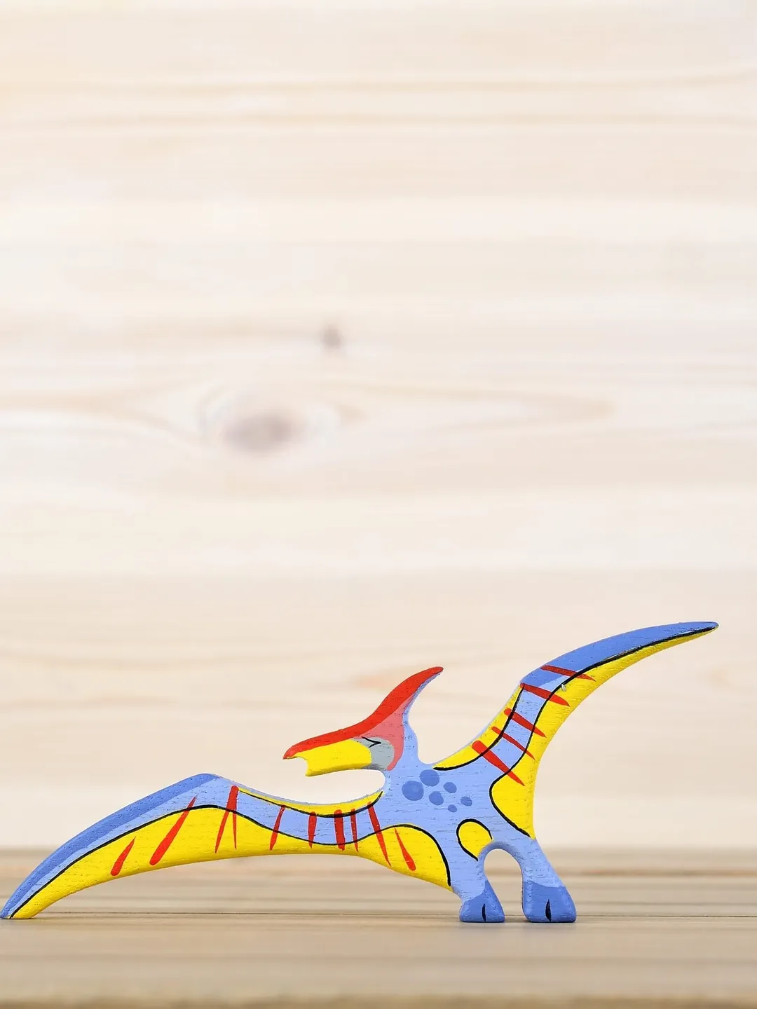 Wooden toy Pterodactyl Figurine Fly Dinosaur Prehistoric animals Dinosaur toys