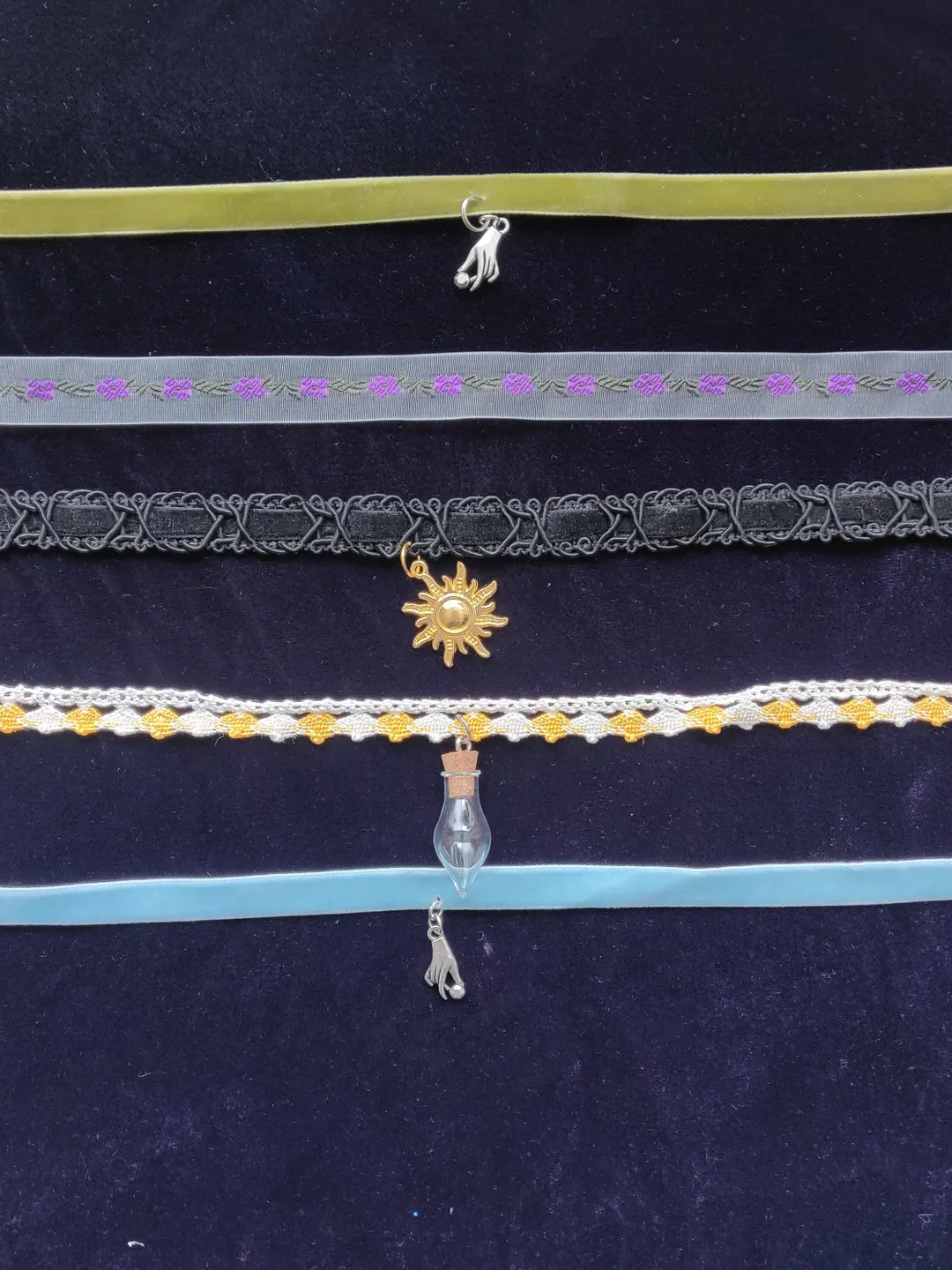 Narrow Ribbon Chokers