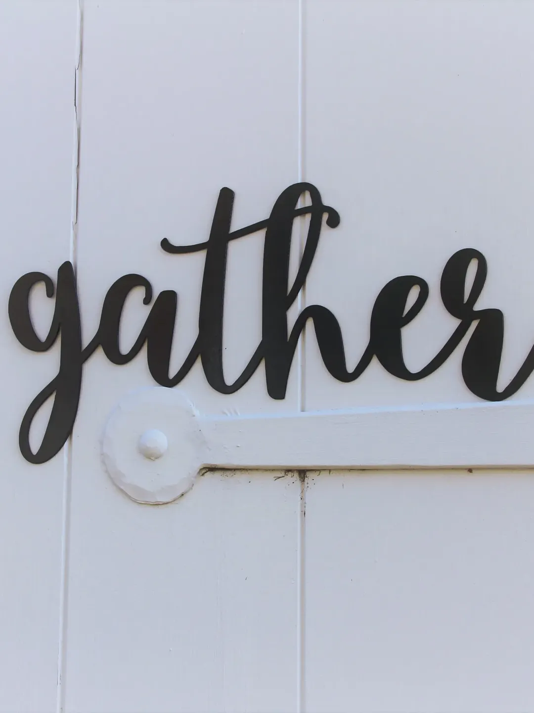 Gather Metal Home Decor, Word Wall Art, Country Decoration