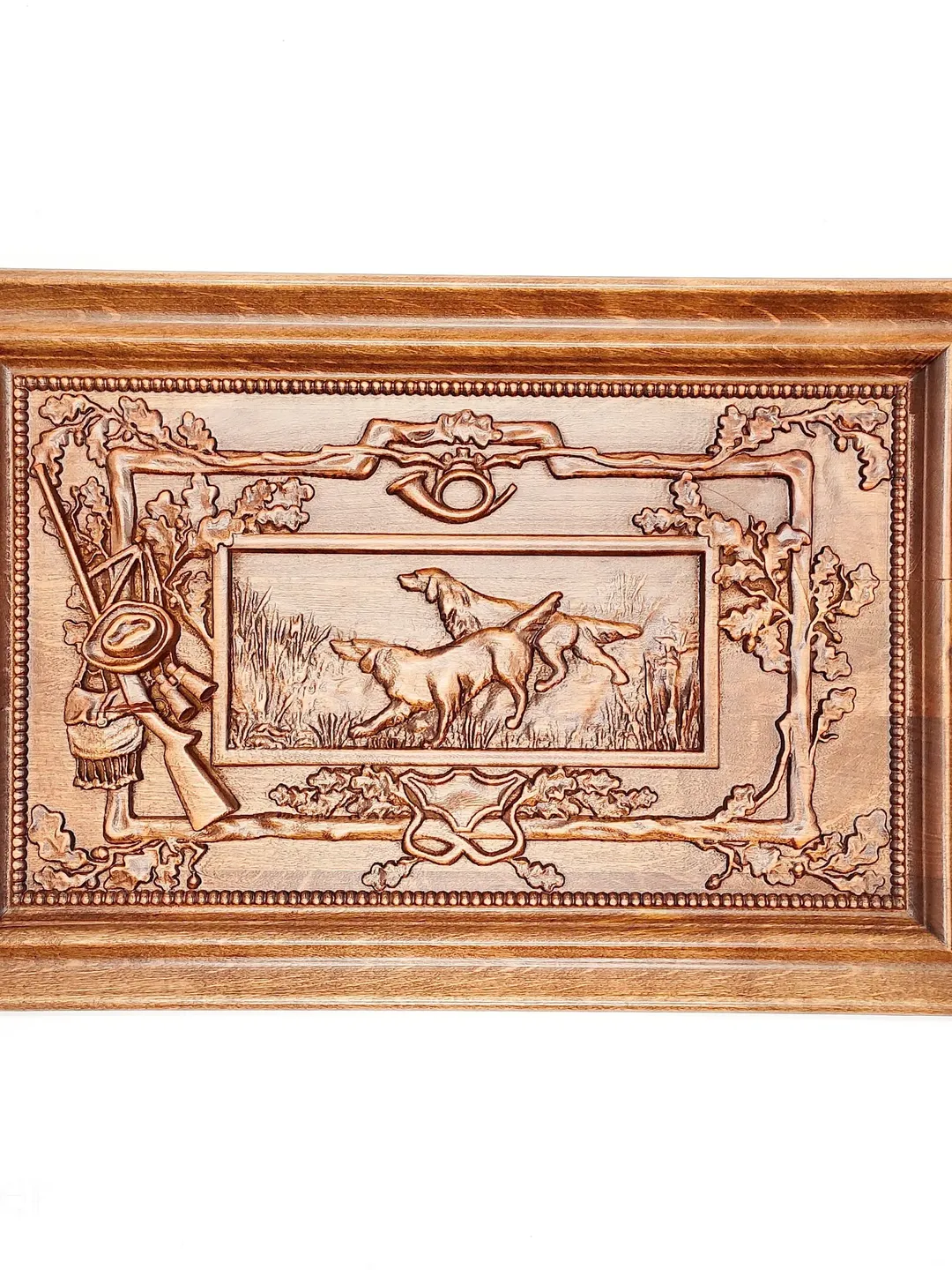 Hunters gifts, Fathers day gifts, Two dogs, Wooden Carver Panel Two dogs, Wooden Gift on the wall, Carved wood wall art The Owl