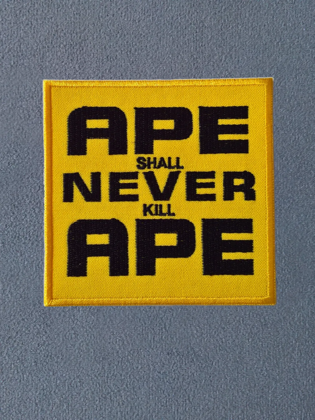Bape Ape Head Sew on Patch Bathing ape patch Ape shall never kill Ape