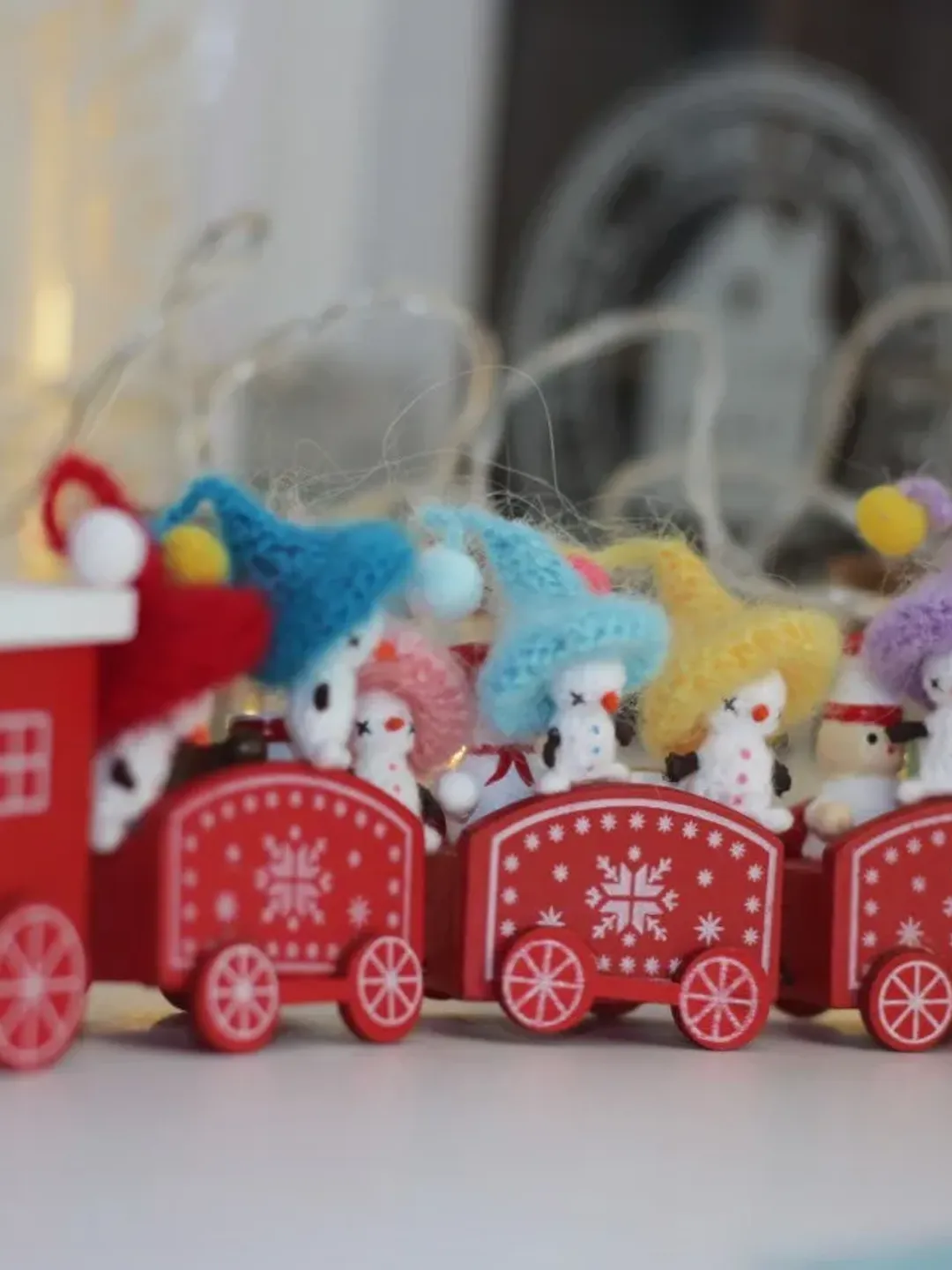 Snowman Christmas miniature dollhouse decor small gift for best friends for long distance vintage Christmas