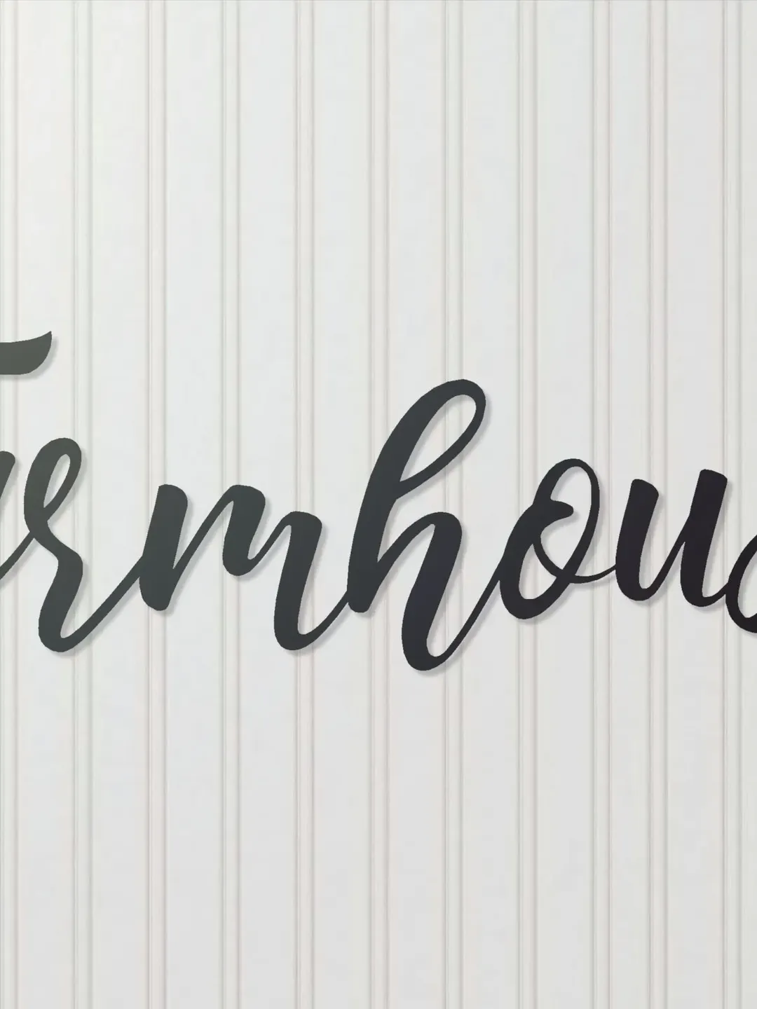 Farmhouse sign, Farmhouse Metal word sign, Farmhouse cursive wall art, Farmhouse Decor, Summer Decor, Farm House Decor