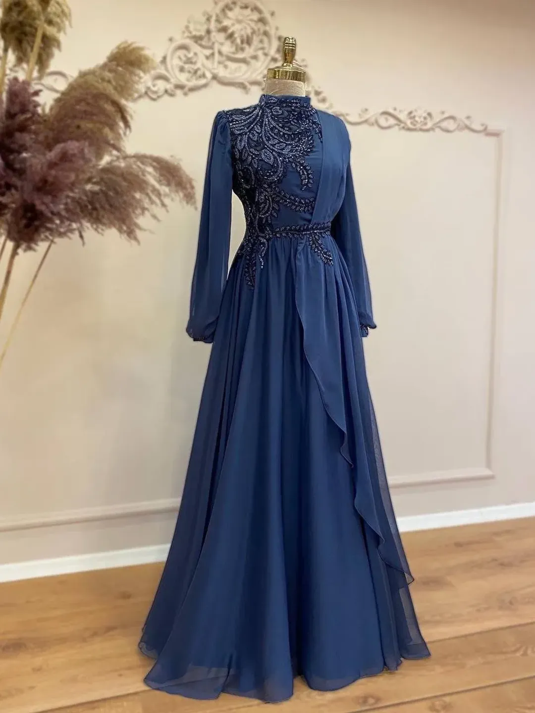 Ahunare Wedding Dress, Muslim Evening Gown, Nikah, Islamic Wedding, Engagement, Bridesmaid, Maxi Dress