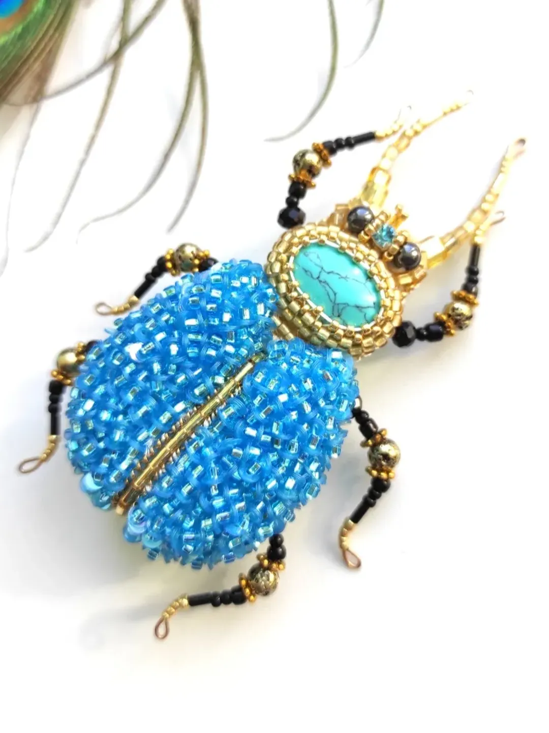 Beaded insect brooch, insect pin, mooth brooch, butterfly brooch, bug pin, bee brooch, bug brooch, insects, madam toto