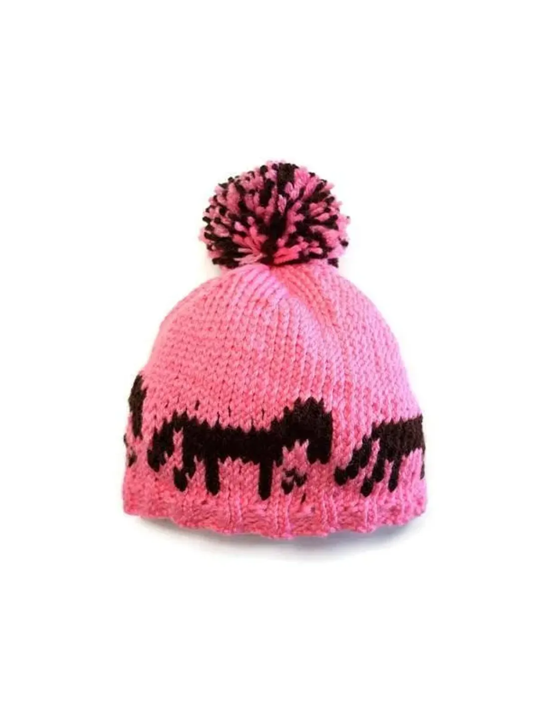 Horse Hat with Pompom, Little Cowgirl, Baby Gift Ideas for Girls, Newborn Crib Hat, Gender Reveal Prop, Expectant Parents, Little Girls Hats