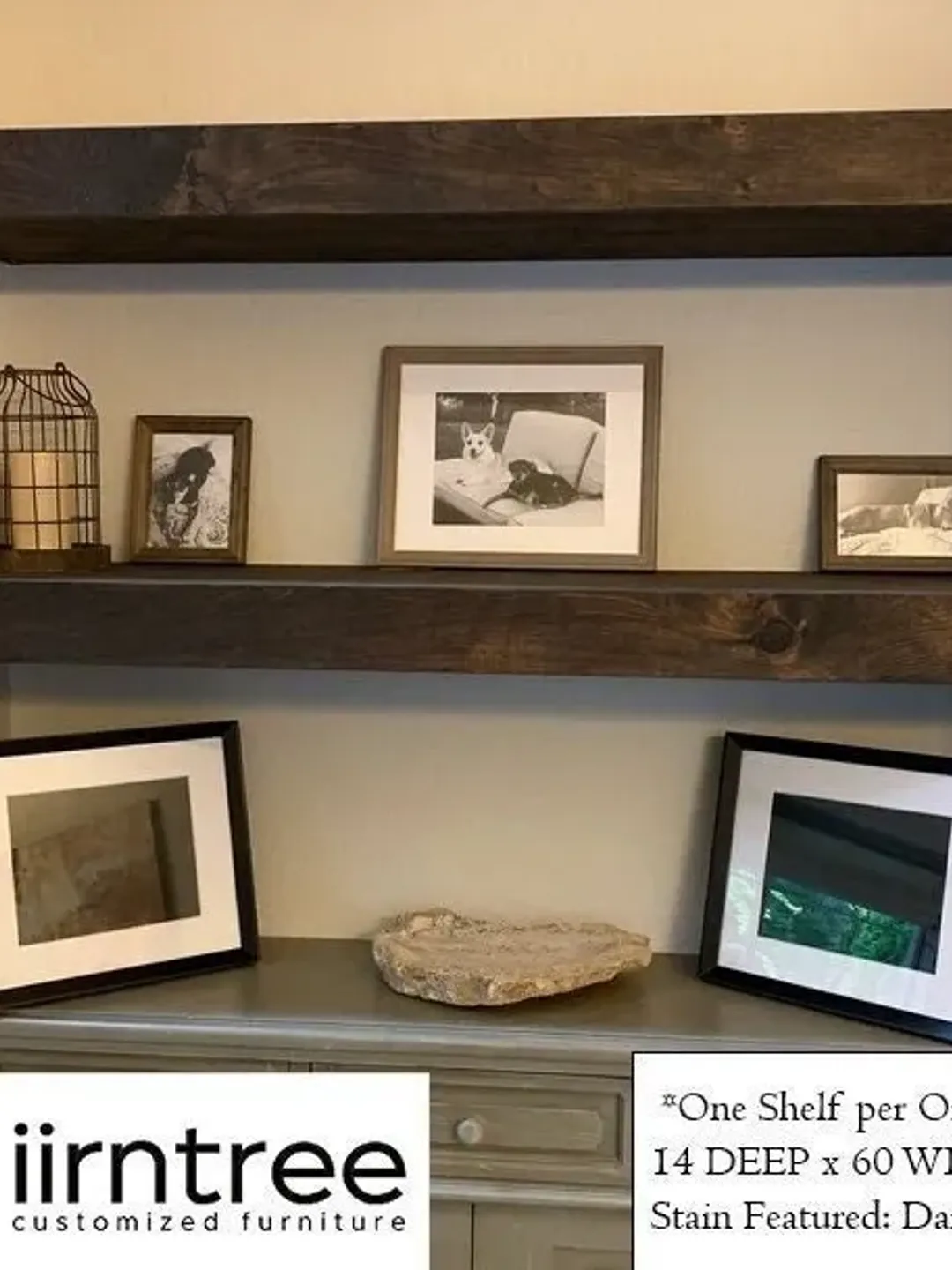 Wood Floating Shelves 14-inches Deep | Rustic Shelf | Farmhouse Shelf | Reclaimed Wood Floating Shelf | Handmade Shelf | Wood Wall Shelf