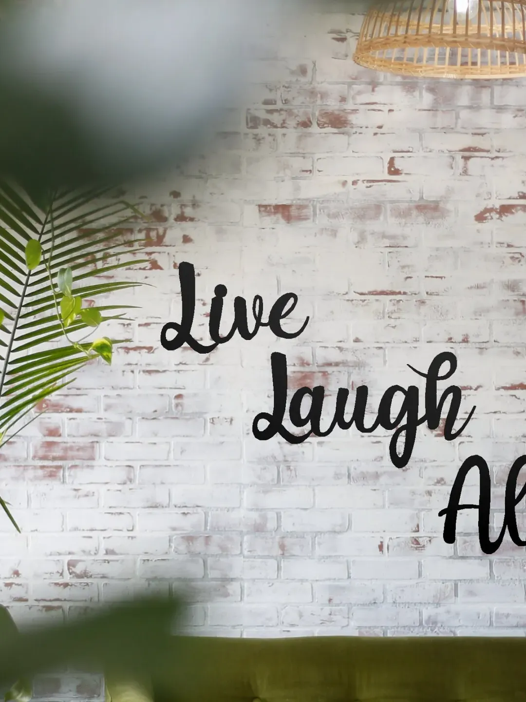 Live Laugh Aloha Metal Wall Sign, Hawaiian Decor, Metal Word Sign, Beach Decor, Live Laugh Love, Aloha sign