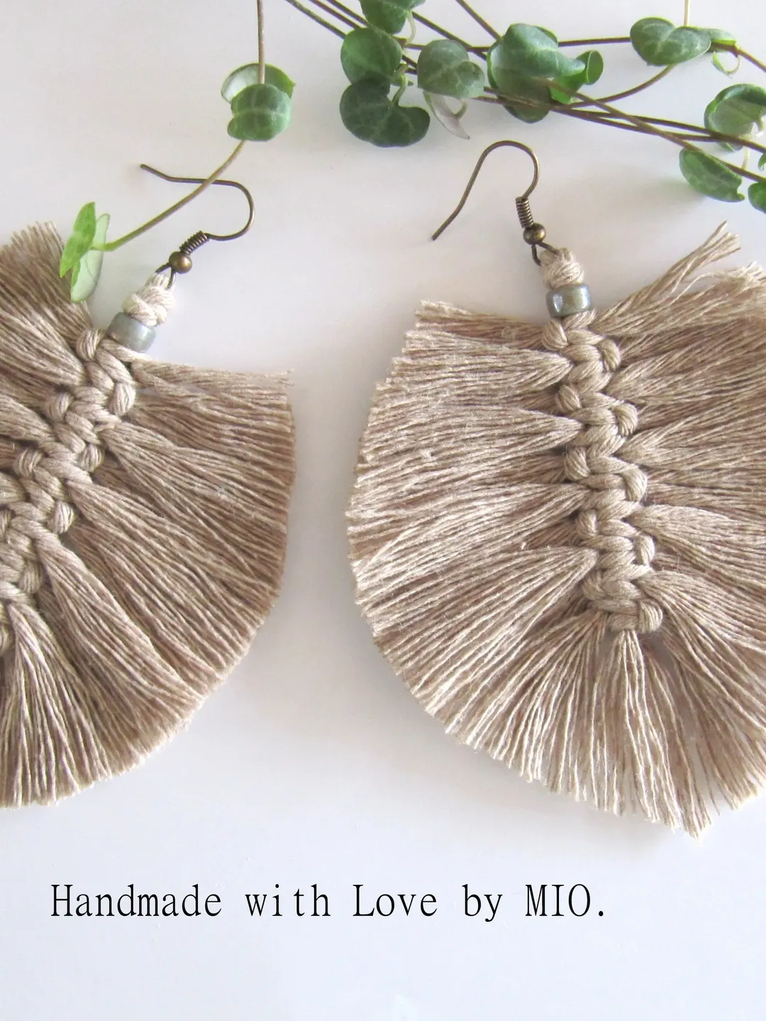 Macrame Earrings Feather, Feather Earrings, Boho Earrings, Macrame Jewelry, Summer Jewelry, Boho Jewelry, Cotton Earrings, Feather,