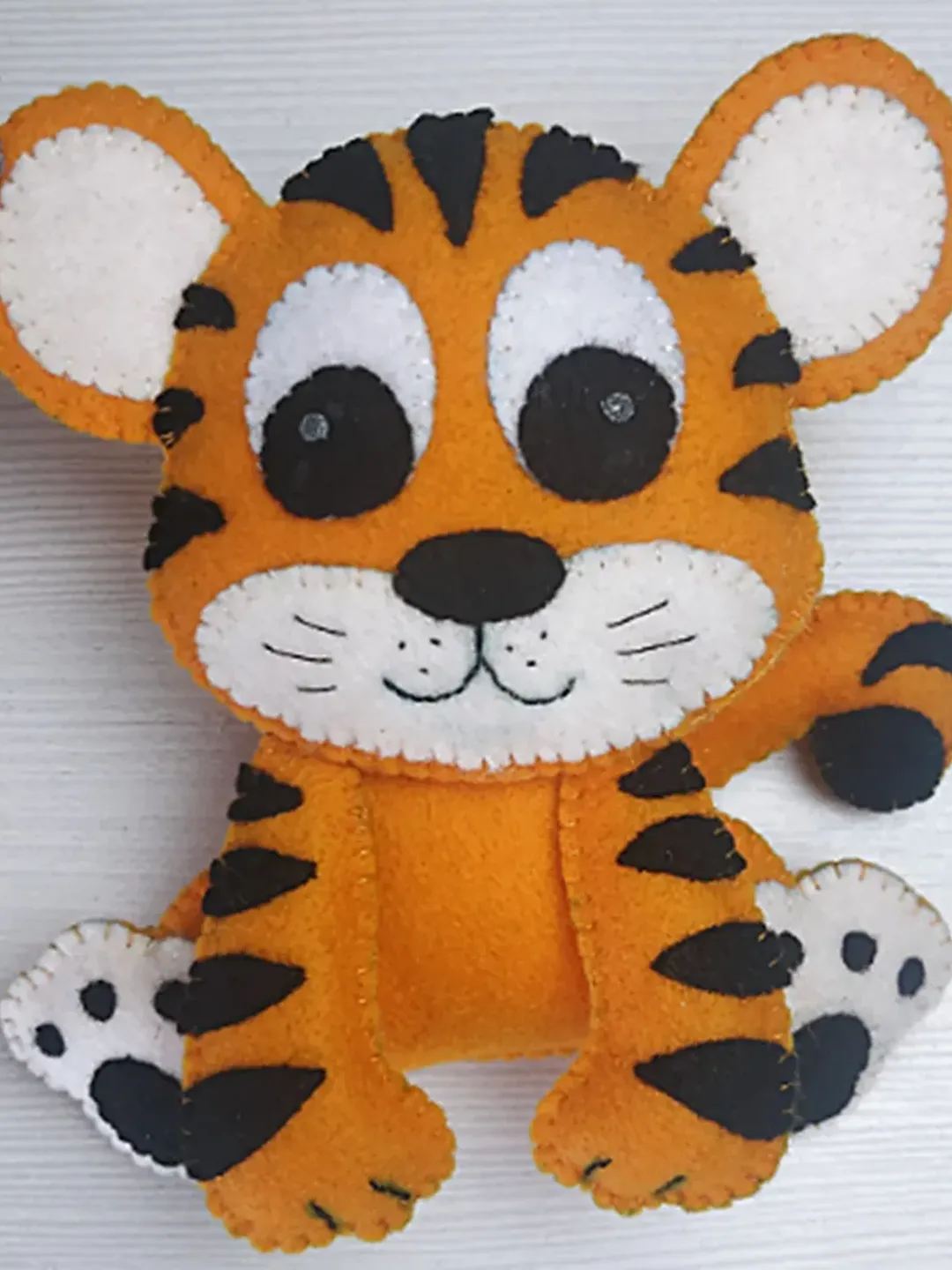 Tiger toy, Felt tiger, Tiger ornament, Felt tiger toy, Felt toy, Plush tiger toy, Felt animals, Toddler kids toys