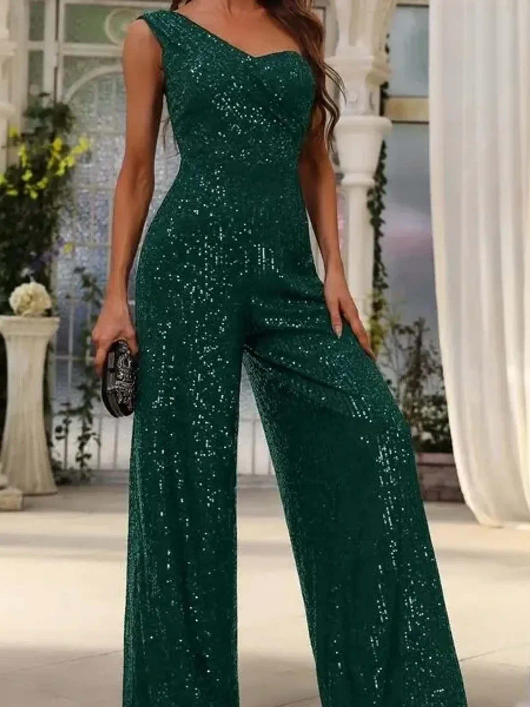 white christmas dresses Rachel Allan 50387 Jumpsuit main image 0