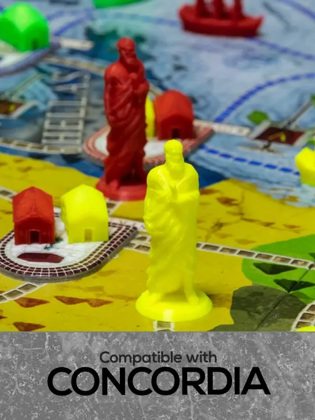 Concordia compatible Upgrade Set - Board Game Accessories Component Boardgame Gift Presents Addon Supply Resources Tabletop Gaming Fans