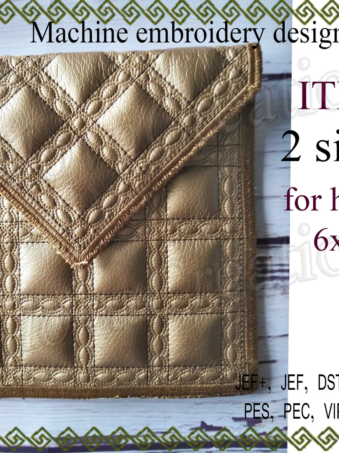 In The Hoop square bag Machine embroidery designs ITH Phone case