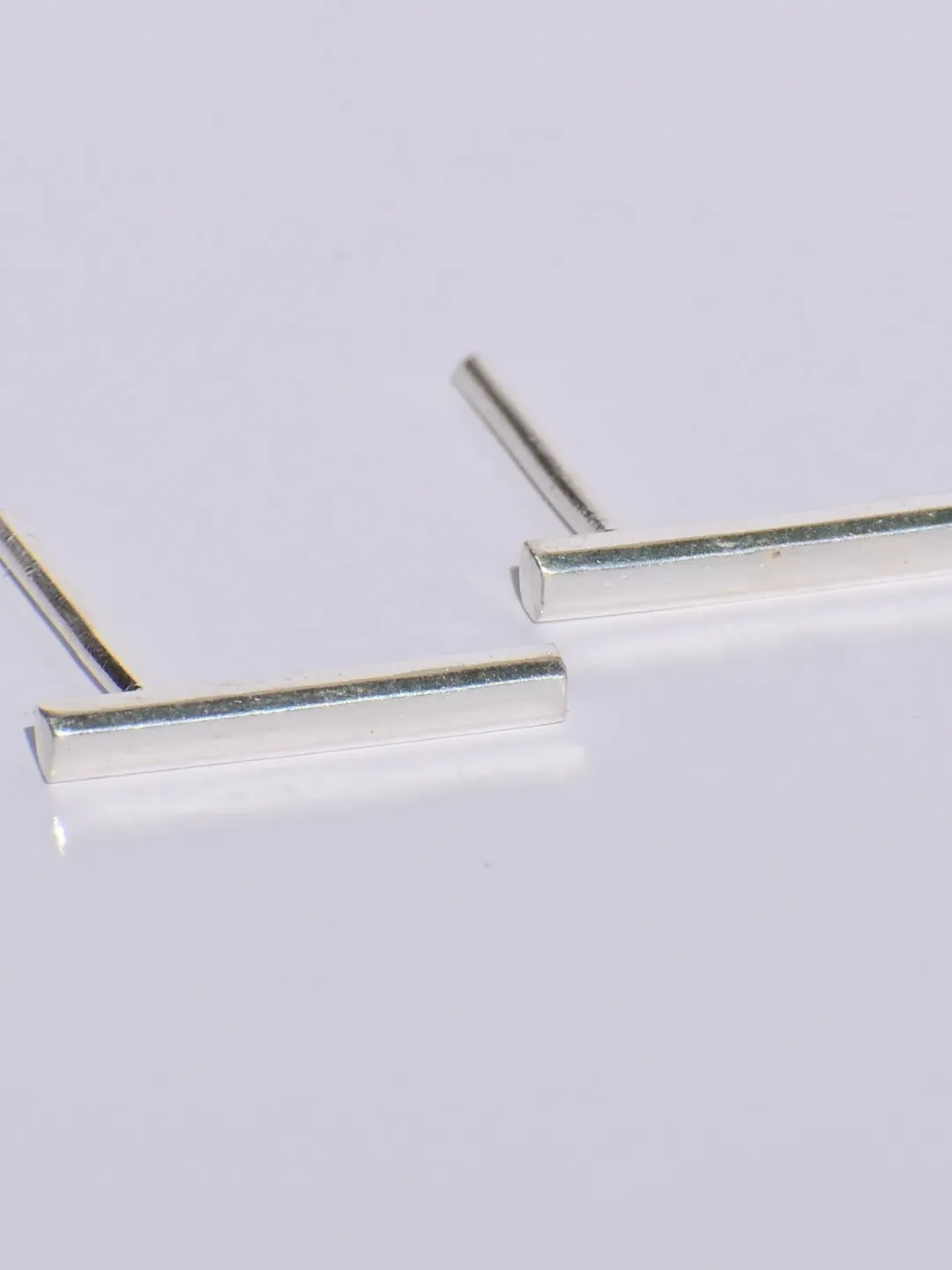 Minimalist Short Bar Earrings, Earring Studs, Line Studs, Boho Jewelry, Wedding Gift, Back To School, Christmas Gift, Sterling Silver Studs