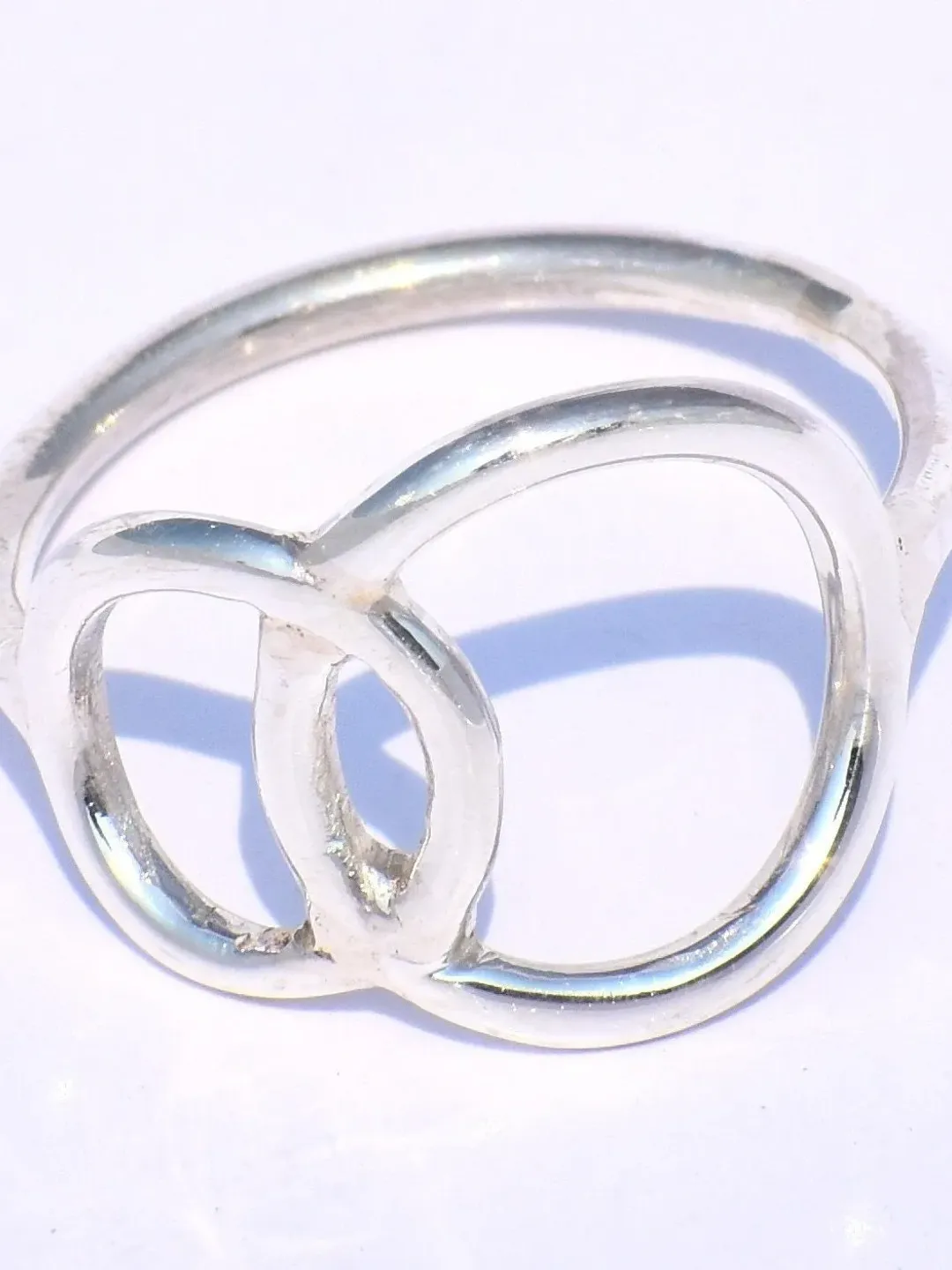 Hollow Ring, Sterling Silver Ring, Handmade Ring, Chunky Ring, Circle Ring, Stacking Ring, Dainty Ring, Fidget Ring, Women Ring, Boho Ring