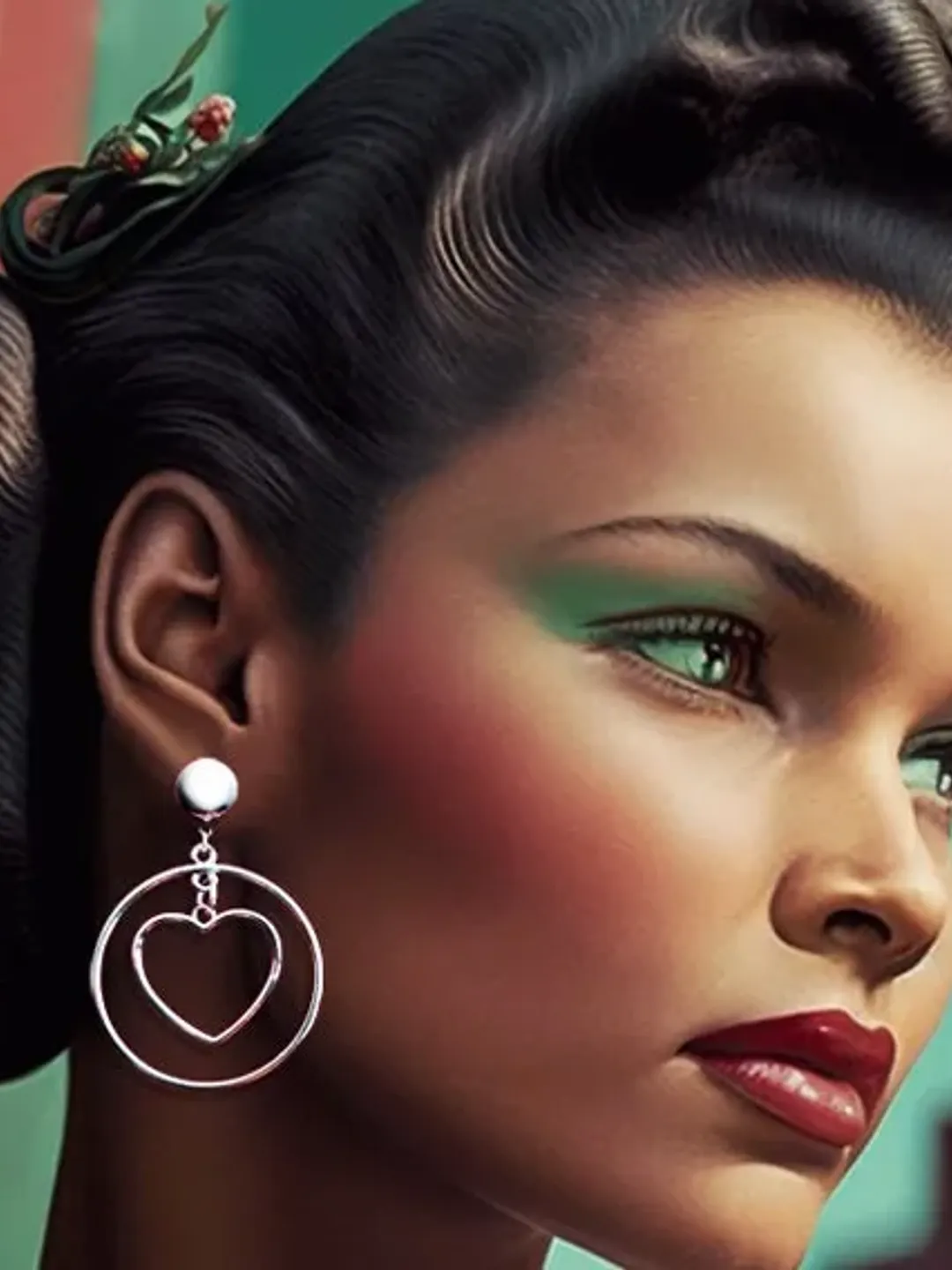 Marilyn Love Hoops - Earrings - Heart Jewelry - Be My Valentine - I Love U - Romantic - Valentine's Jewelry Gift - Love - Glitter Paradise®