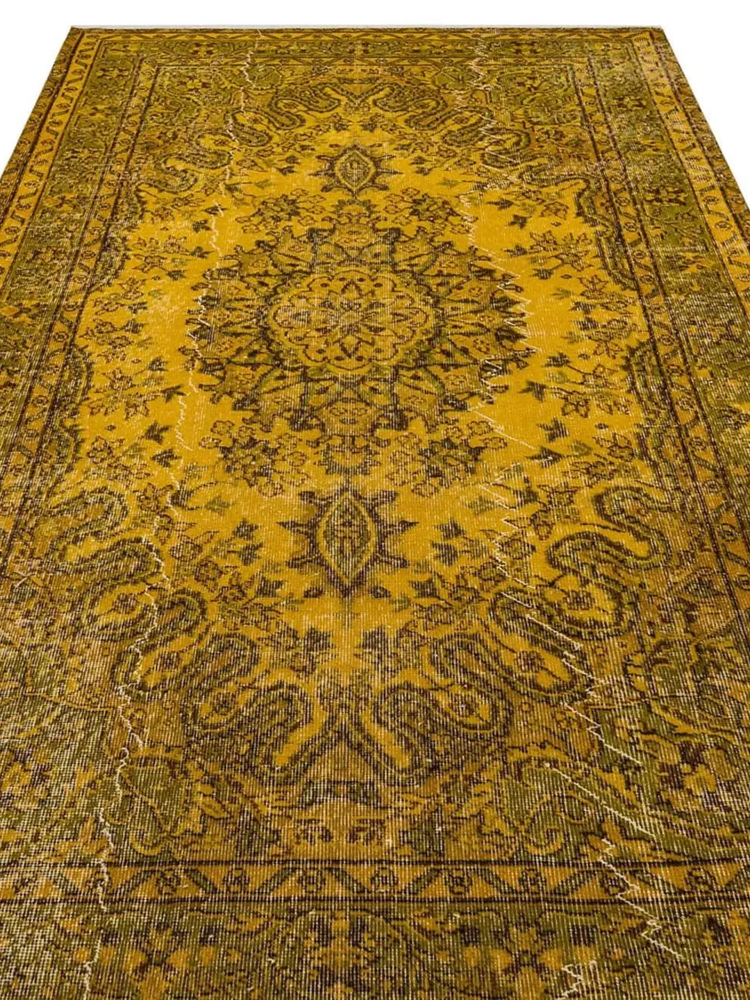 Turkish Rug, Yellow Turkish Rug for living room , Home decor, Unique Carpet,  5,4x9,2 ft