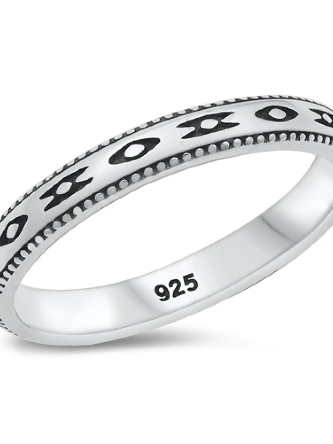 Sterling Silver Aztec Ring for Men, Boyfriend Ring, Aztec thumb ring, Aztec Silver Ring