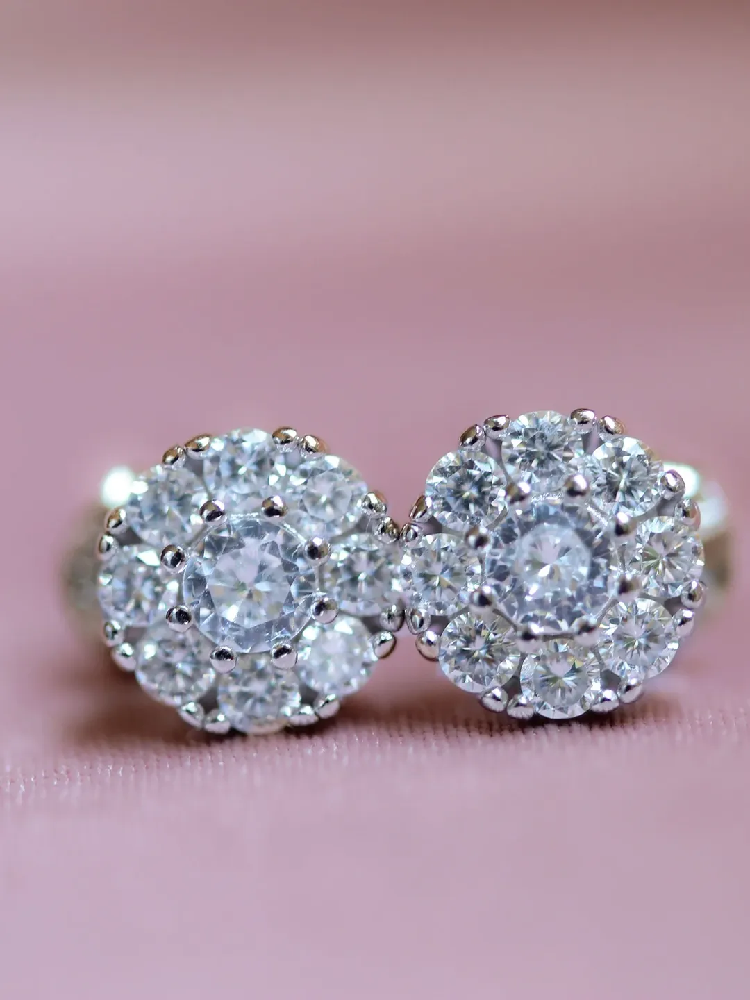 ROUND HALO STUD Earring | Round Simulated Diamond women Wedding Stud Earring | Gift for Anniversary | Tiny Diamond 14k Solid Gold Stud