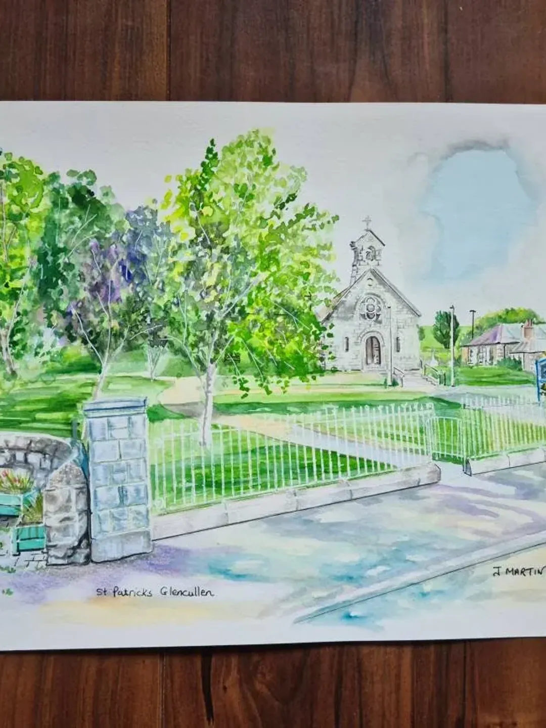 St Patricks Church, Glencullen, Dublin, unmounted, unframed