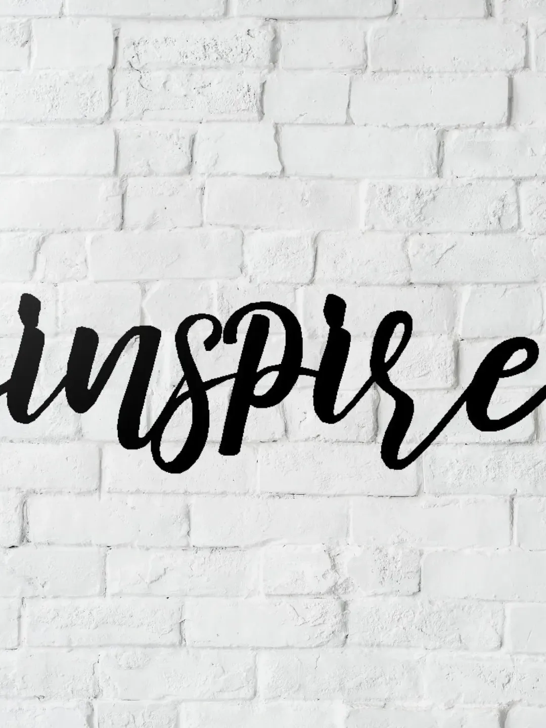 inspire Metal Word Sign, inspire Wall Decor, Christmas Gift, Family Room Decor, Teacher Word Art, Cursive inspire Word