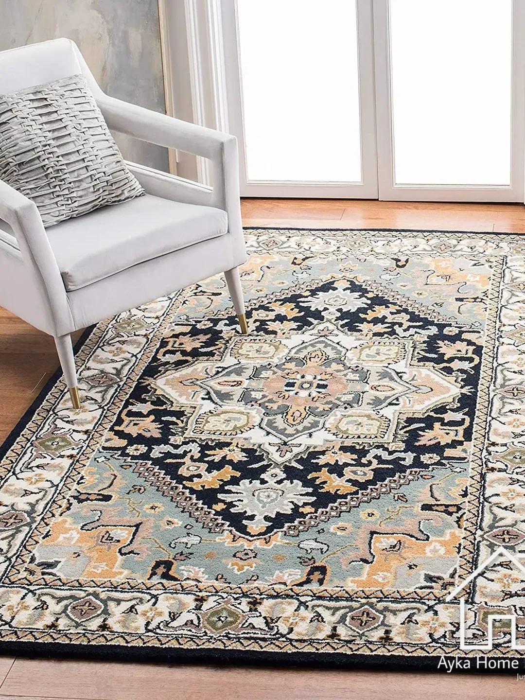 Ayka Persian Handmade Tufted 100% Fine wool Trending carpets and rugs for Living Room and for kids room / Modern Persian Rug / Christmas Rug