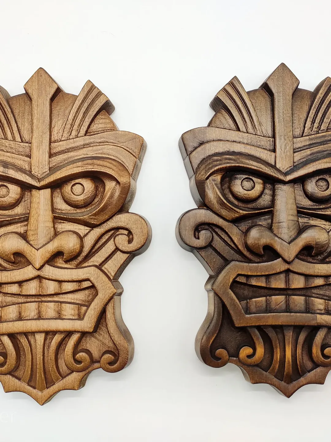 African wood Tiki mask, Wooden Tiki Mask, Wood decor, wall decor, wall panel, wooden wall panel, wooden mask, hawaiian mask, carved mask