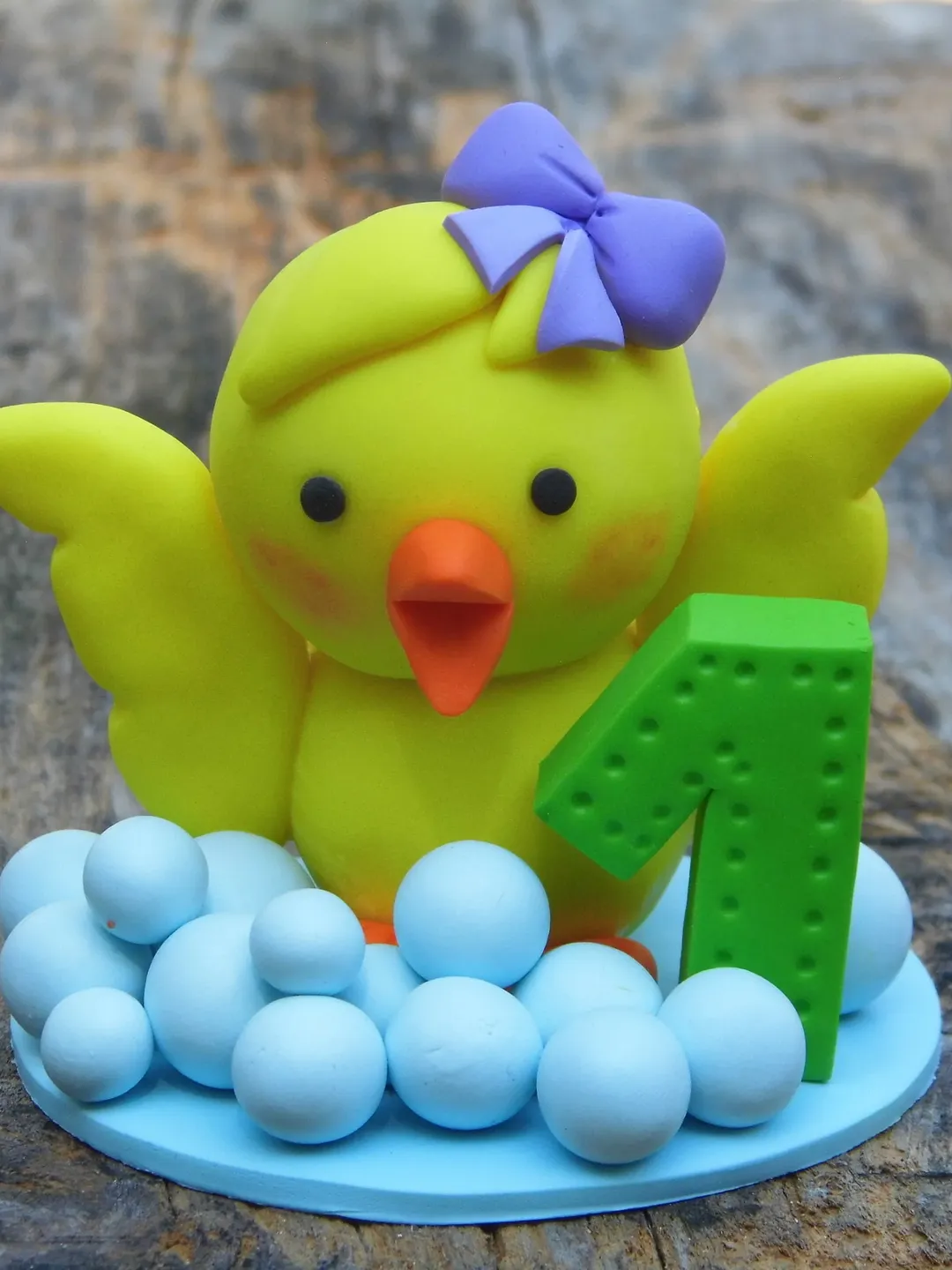 1st Birthday Cake Topper Figurine, Birthday Cake Topper Animal, Polymer Clay Cake Topper 1st Birthday Personalized Animal Cake Topper Gift