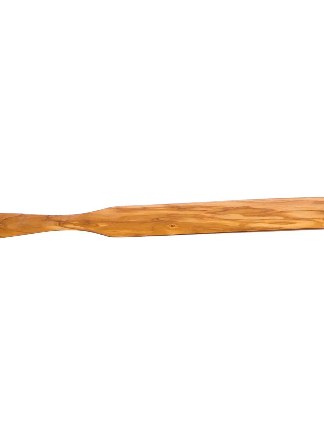 Olive Wood Spatula for Crepes / Pancake Turner 36 cm / 14.17" - Kitchen Utensils Handcrafted - Made in Albania - Long Wooden Crepe Spatula