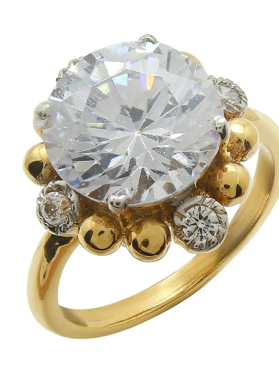 Unique Engagement Ring, Round CZ Ring, Women Ring, Engagement Ring, Anniversary Gift, Bridal Ring, Sterling Silver Ring, Bridesmaid Gift