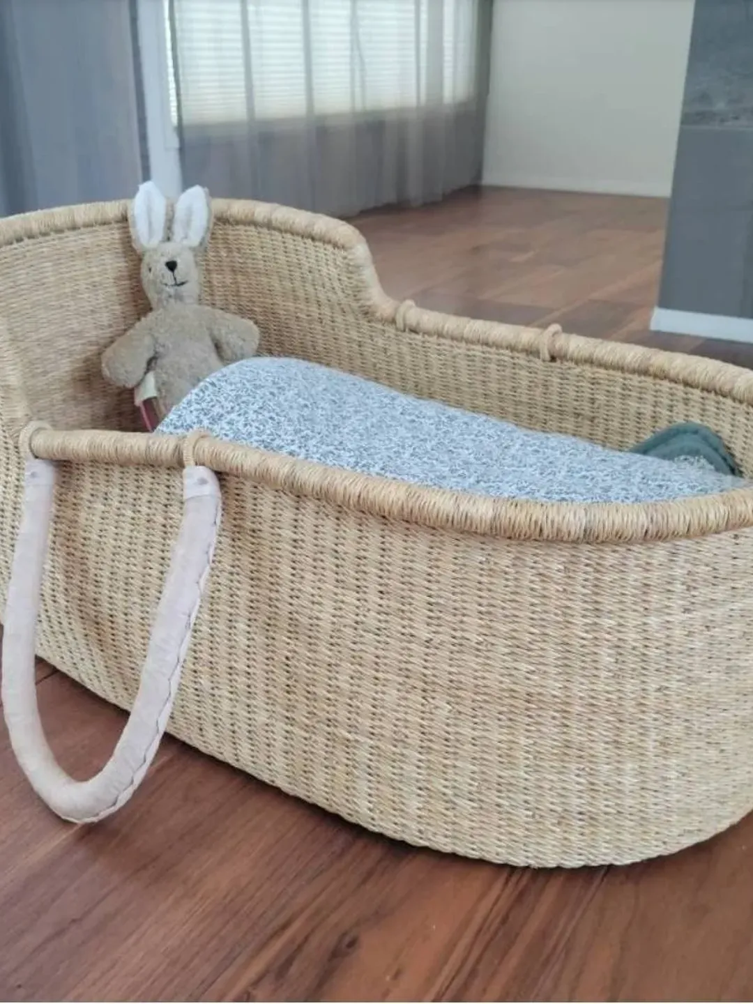 African woven Basket, Baby Doll Basket, Laundry Basket, Blanket Basket, Bolga Basket, Picnic Basket, Family Gift Basket