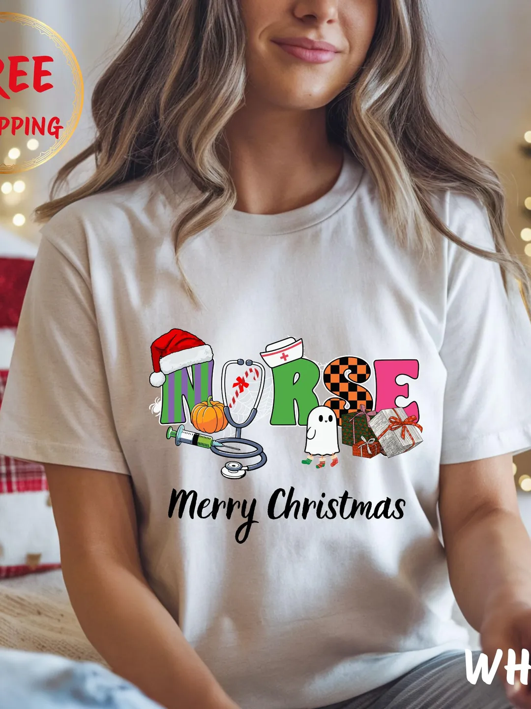 Nurse Merry Christmas Shirt ,Funny Holiday Tee, Medical T Shirt