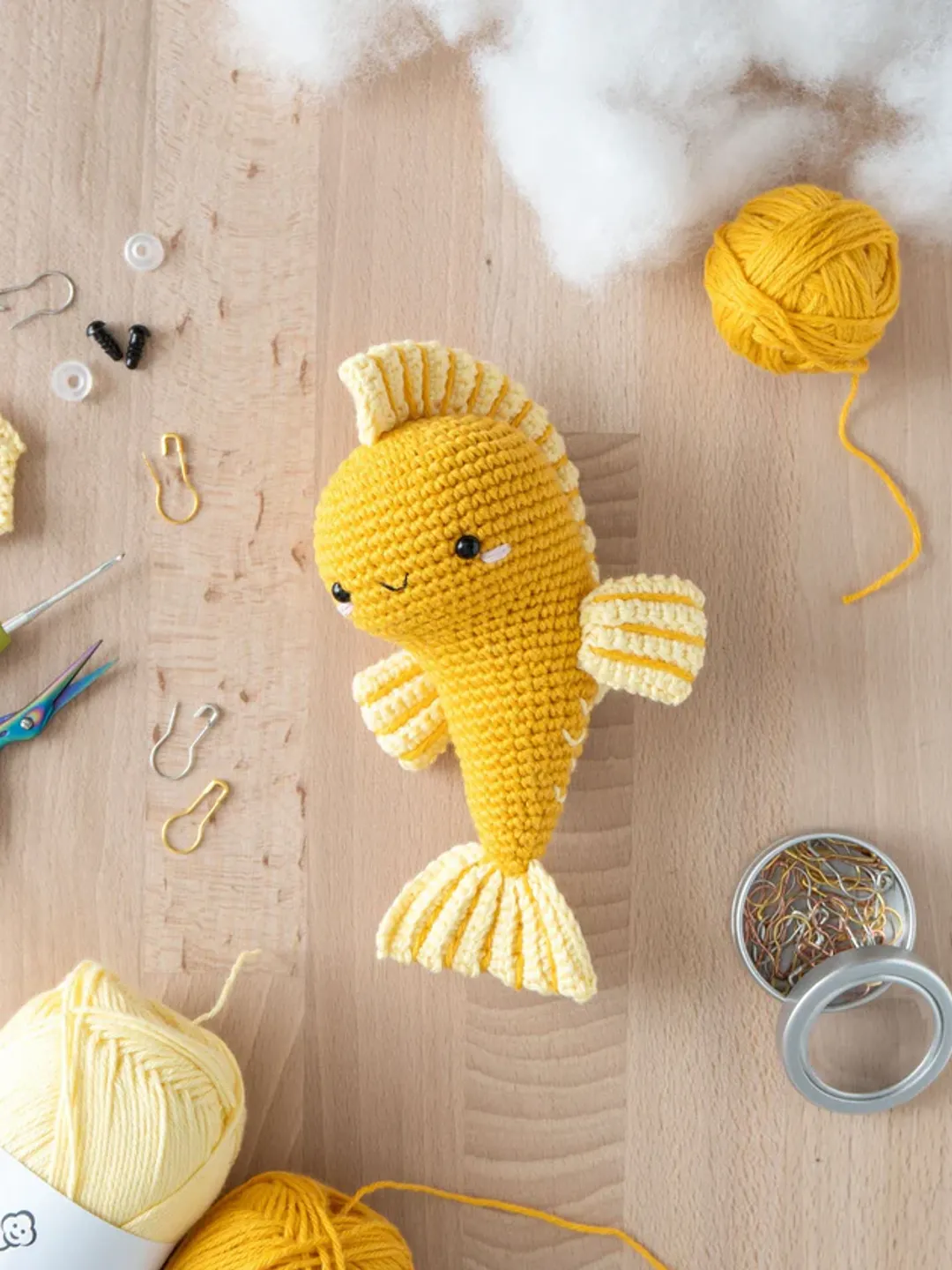 Luigi the Goldfish Crochet Pattern PDF, Goldfish Amigurumi Pattern, Crochet Fish Toy, Aquarium Animal Crochet, Beginner Crochet Pattern, Cute Fish Plush, Handmade Gift