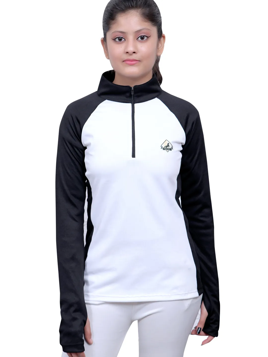 Equestrian Horseshoe T-Shirt: Women's Long Sleeve Riding Top