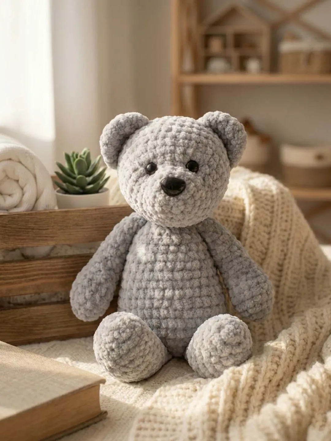 Giant Teddy Bear Crochet Pattern | Chunky Amigurumi Plush Toy Tutorial ...