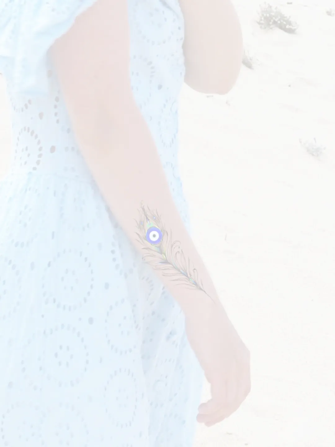 Evil Eye Tattoo Design Peacock Feather Evil Eye Tattoo Idea Flash Sketch,  Instant download JPG, PDF, image size:1080x1440