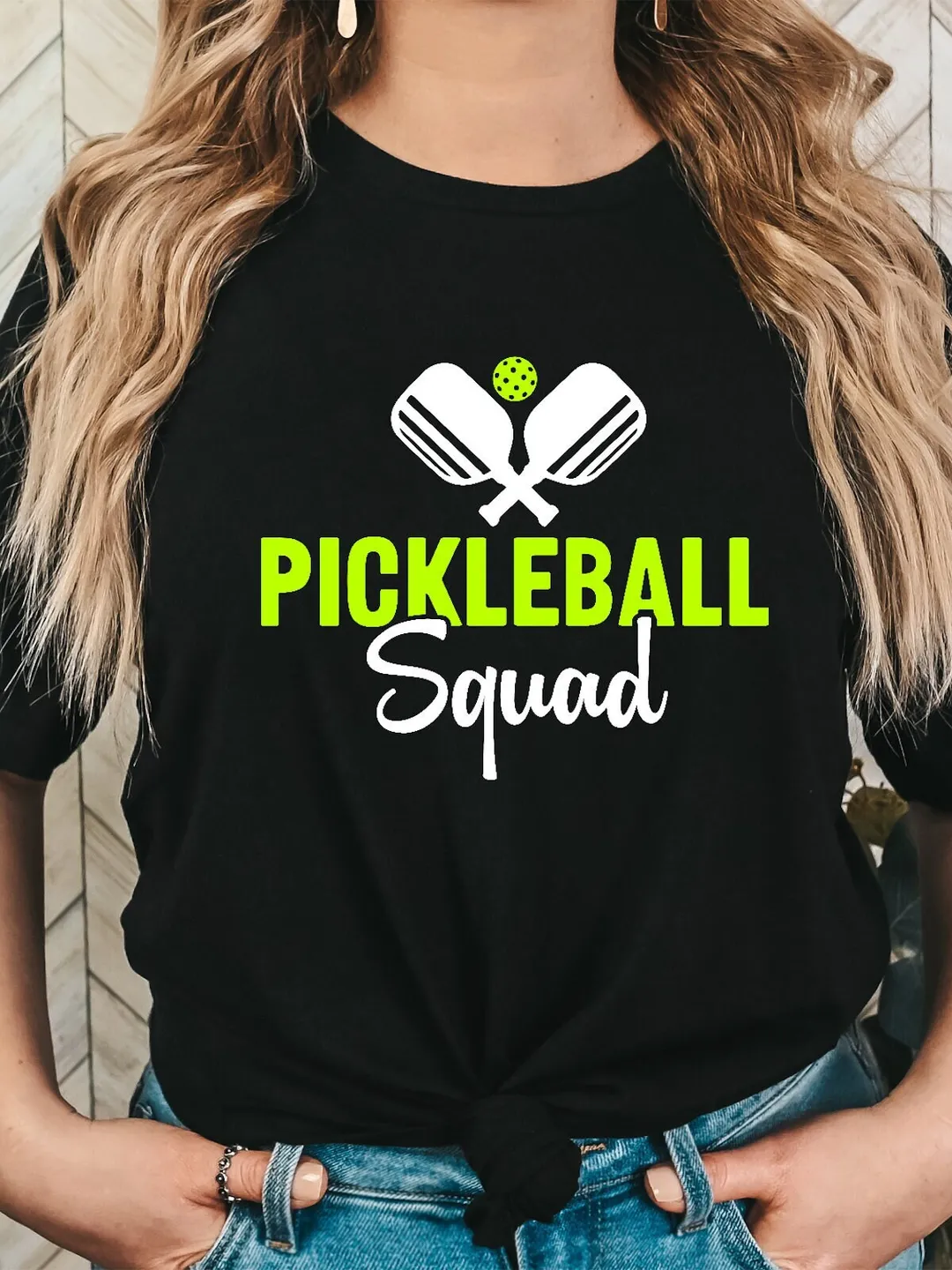 Pickleball Squad T-Shirt: Funny Peace Love Player Gift