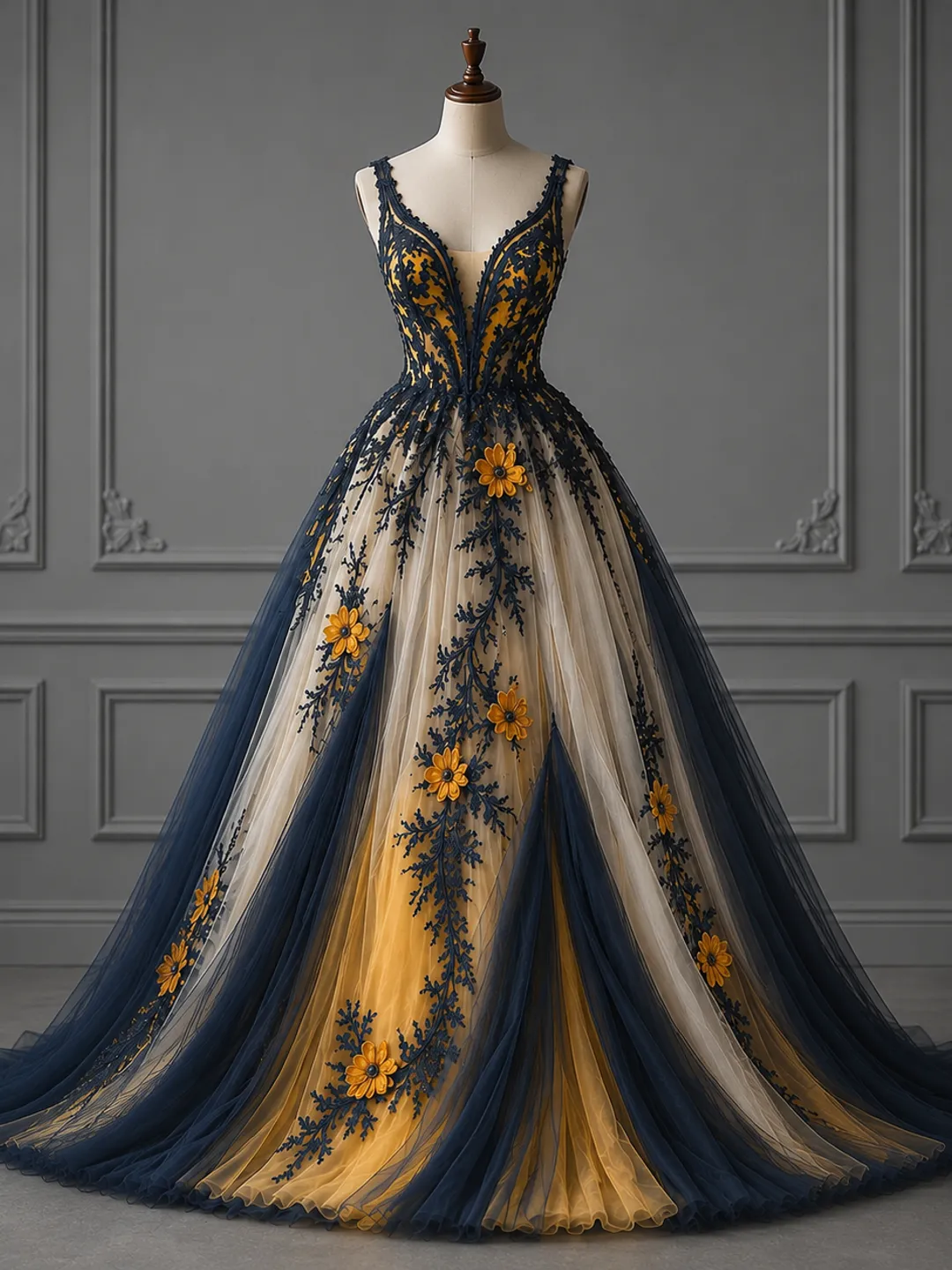 navy blue and gold wedding dress Sparkly Navy Blue Quinceanera Dresses Gold Sequin Appliques Ball Gown With Bow