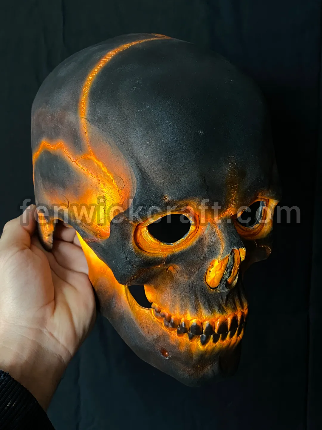 Scorched Mask - Ghost Rider/Helm with Movable Jaw