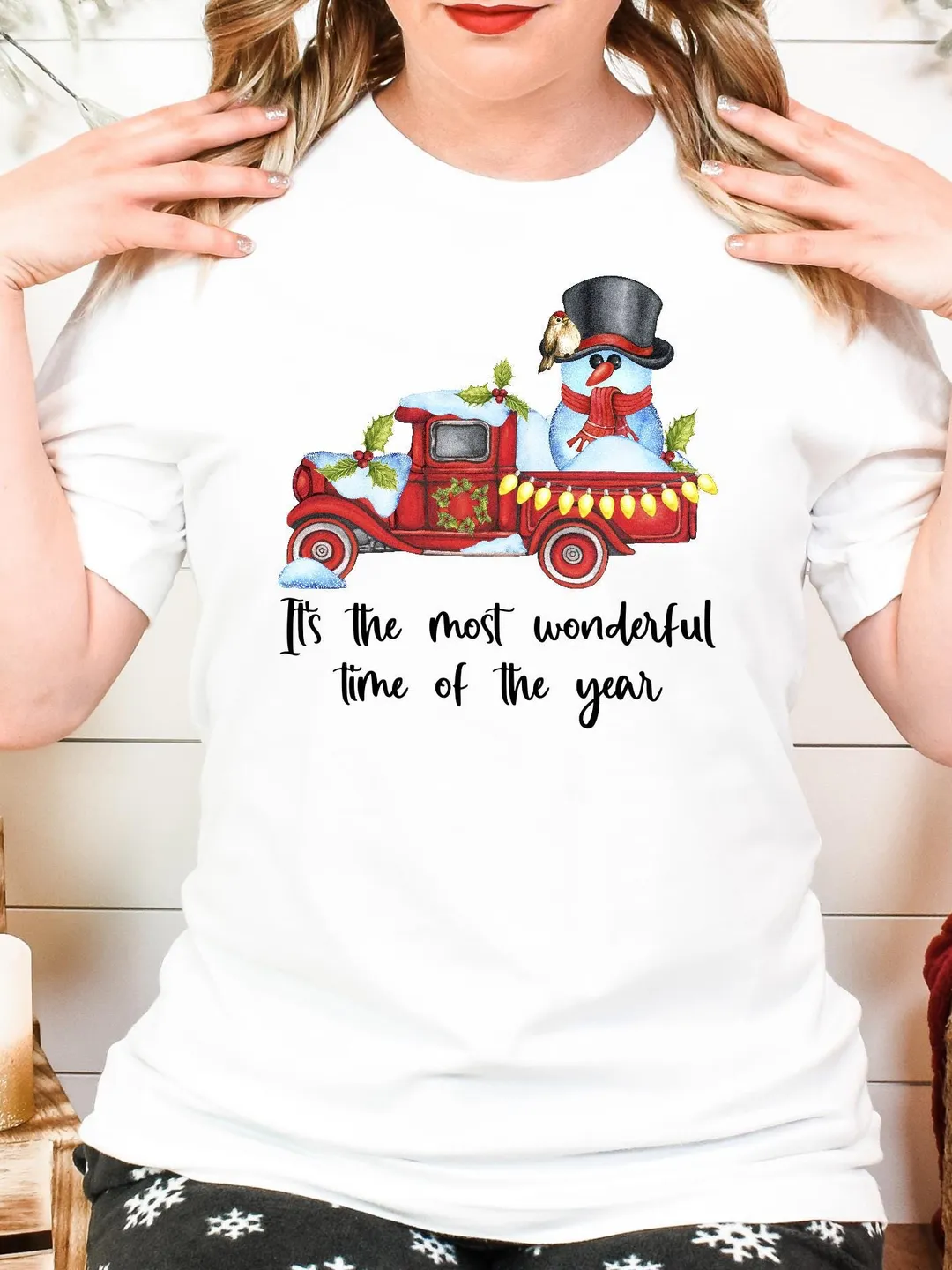 Christmas T shirt, Snowman Shirt,  It's The Most Wonderful Time Of The Year, Christmas Shirt, Christmas Shirt for Women, Christmas Sweater