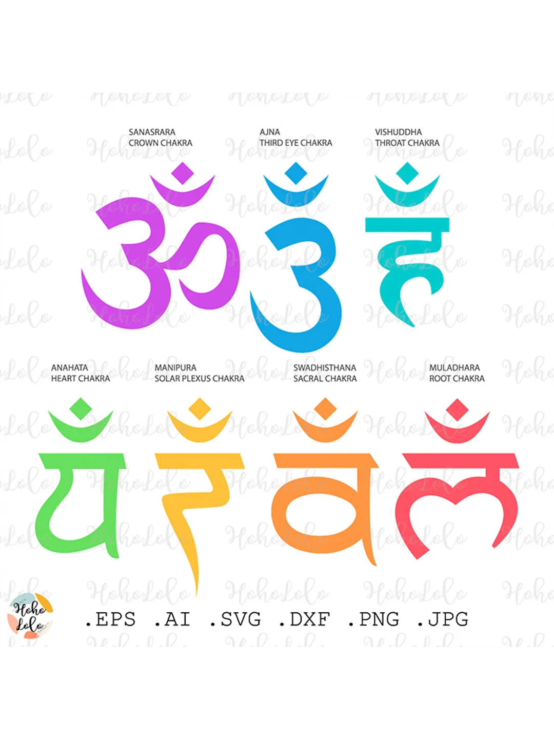 7 Chakras Svg, 7 Chakras Symbols, 7 Chakras Cricut, 7 Chakras Stencil Template Dxf, 7 Chakras Clipart Png