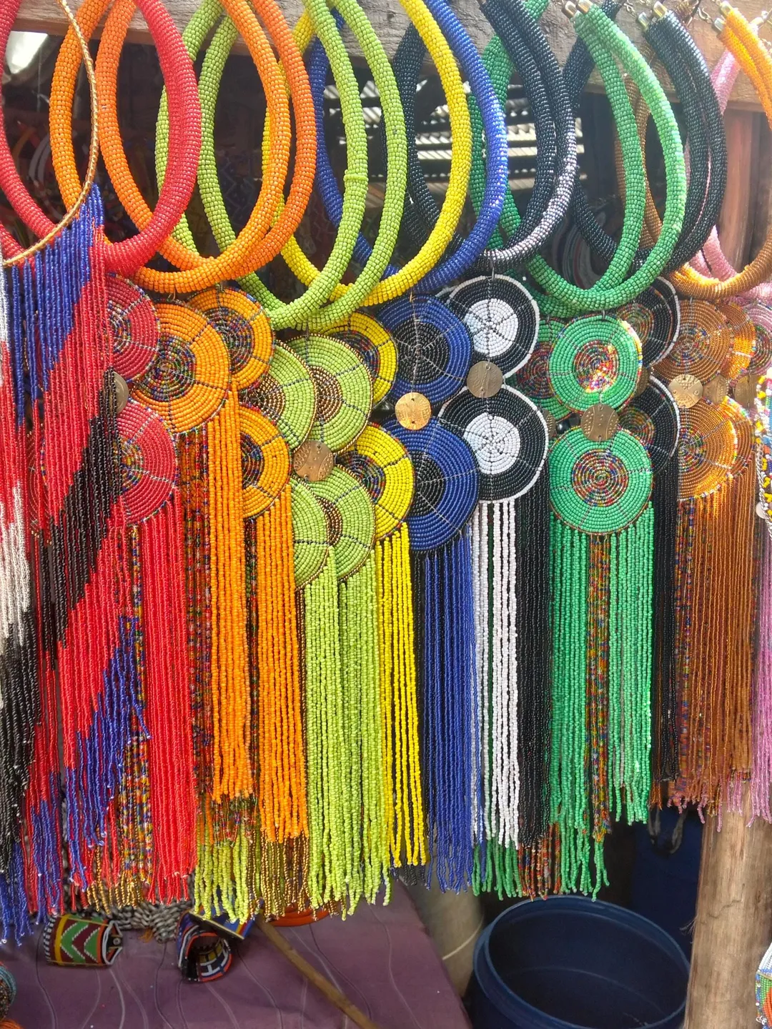 African handcrafted beaded necklace, Boho necklace,  women necklace, Zulu necklace, Wholesale necklace