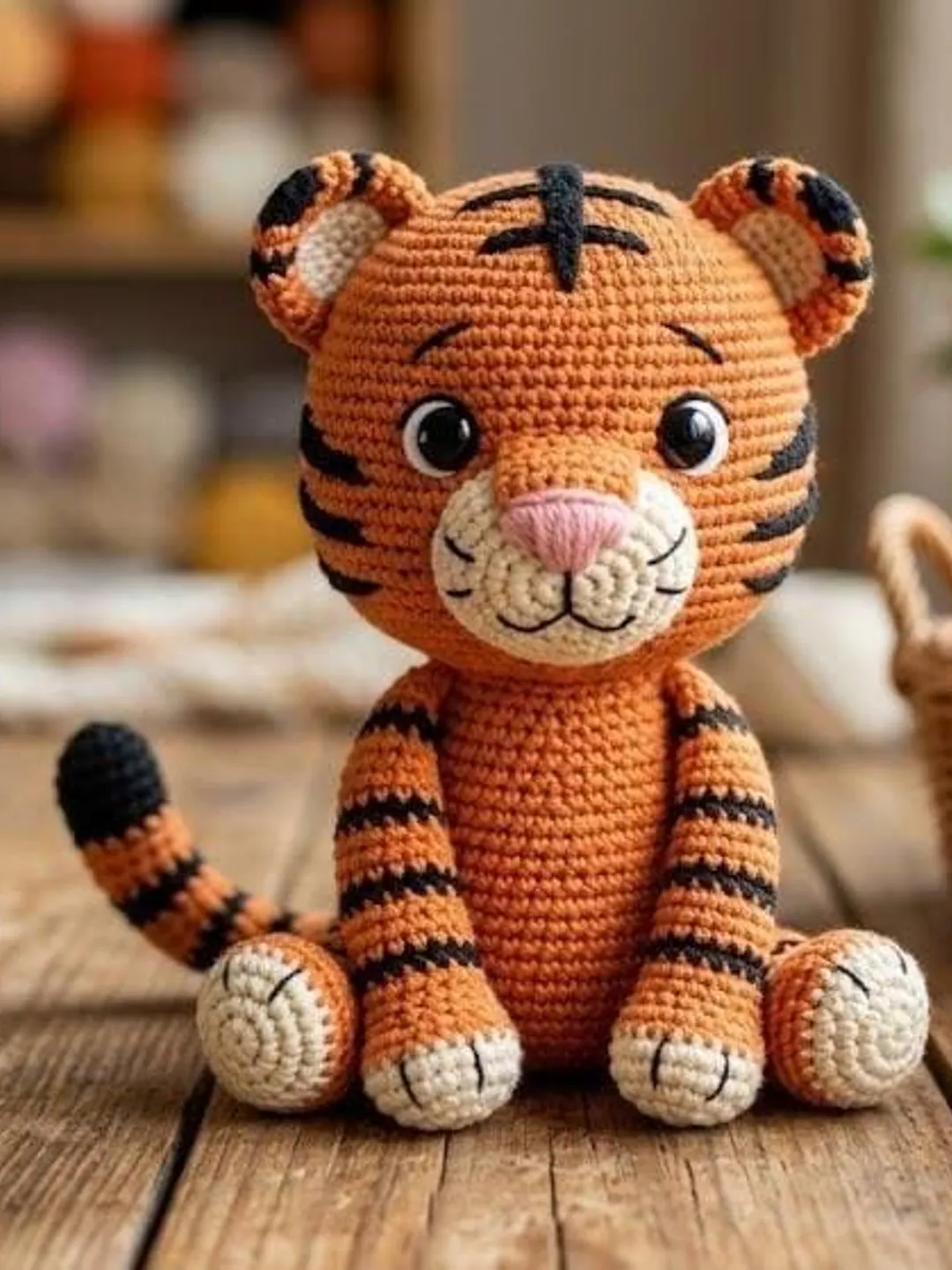 Amigurumi Tiger Crochet, Beginner Friendly Toy Pattern PDF , Animal Plush
