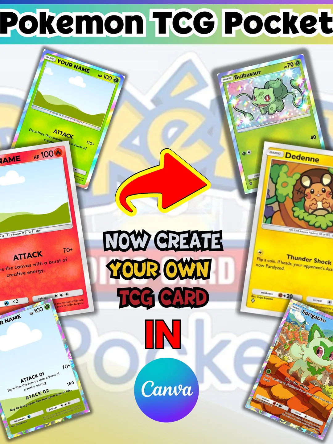 editable pokemon card Pokemon Card Templates by PsdDude on DeviantArt