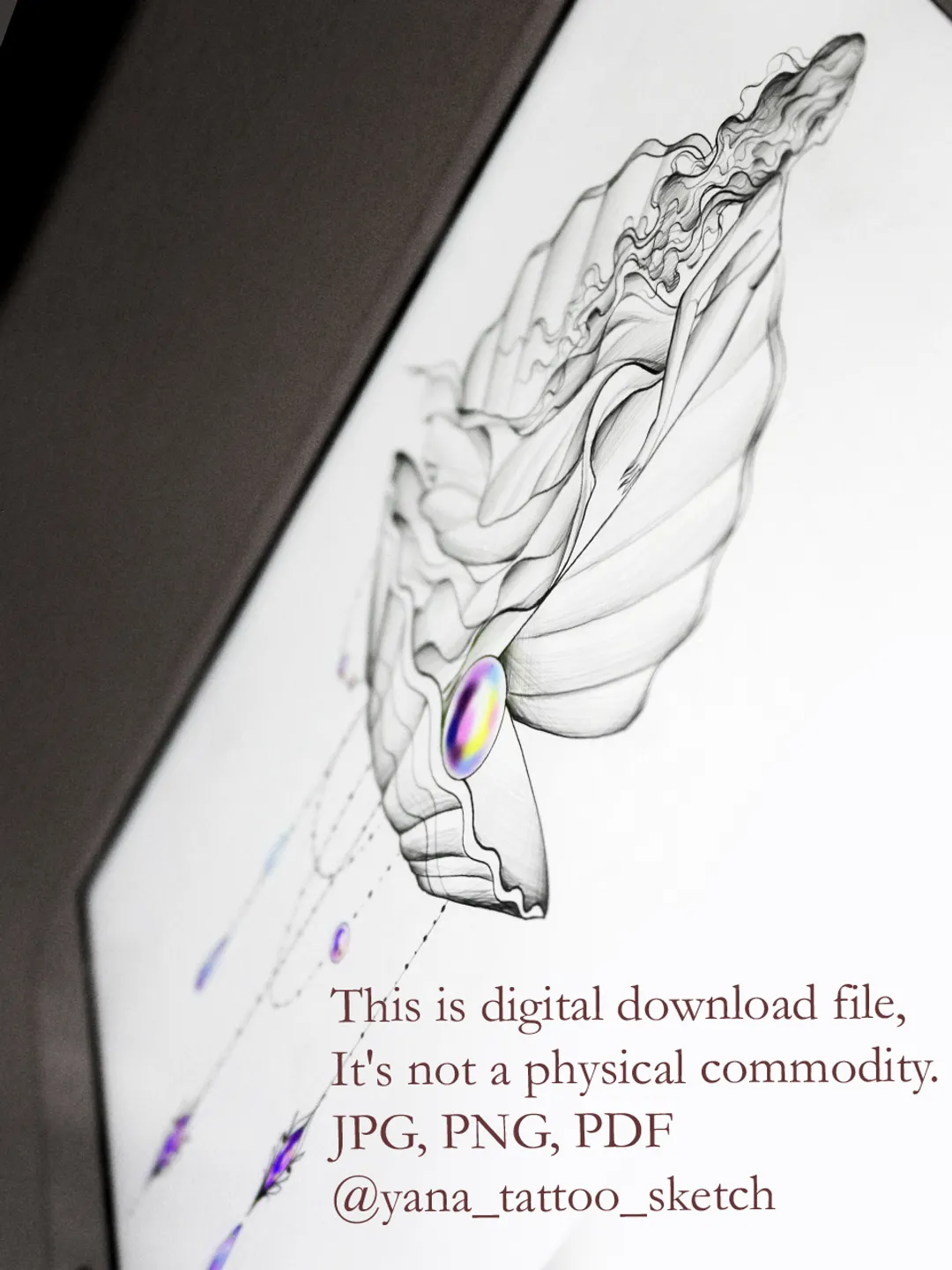 Goddess Aphrodite Tattoo Design Fine Line Aphrodite Tattoo Sketch Venus Goddess Tattoo idea, Instant download PDF, JPG, PNG