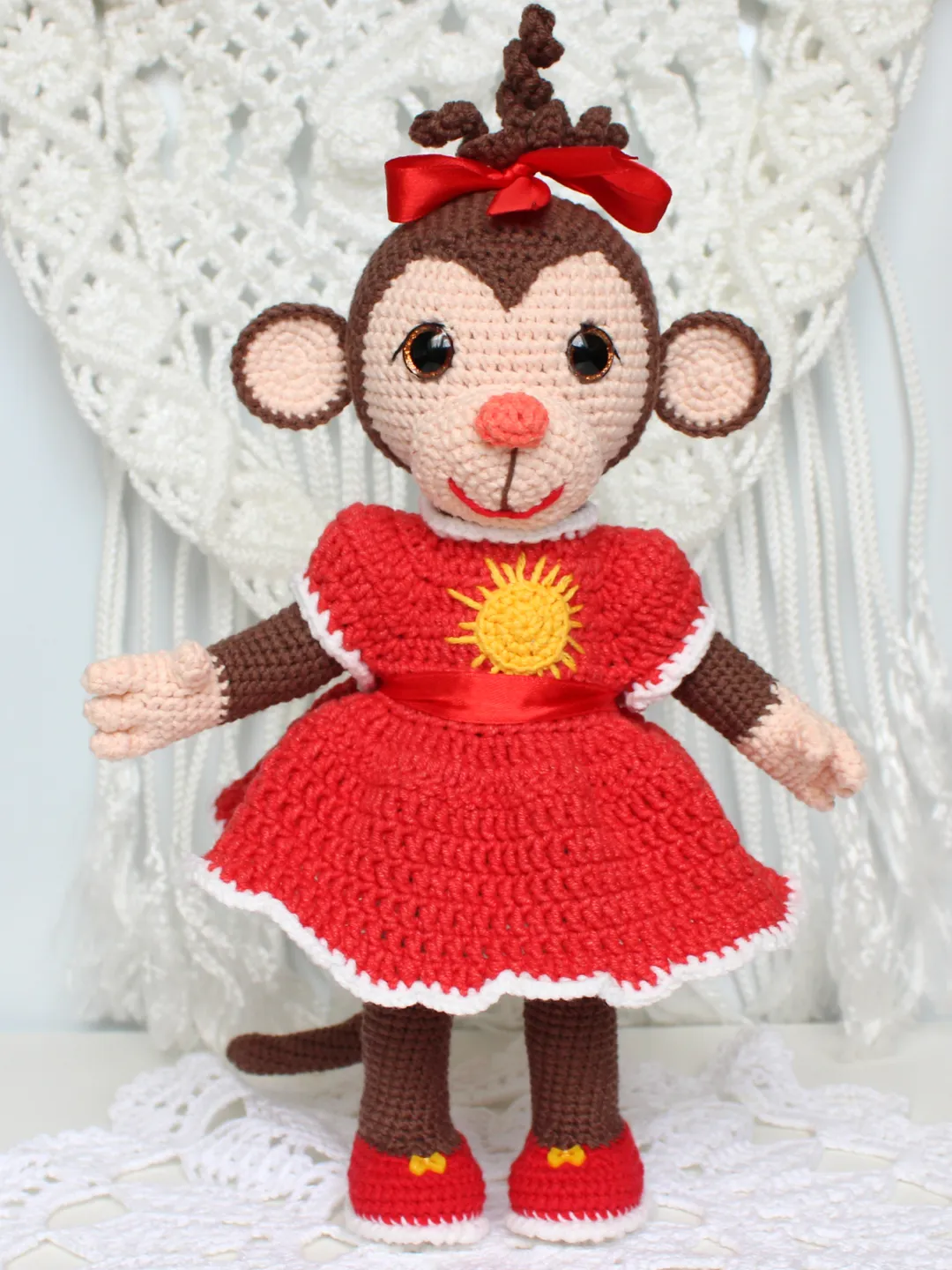 Monkey crochet pattern PDF in English - Amigurumi toy crochet tutorial