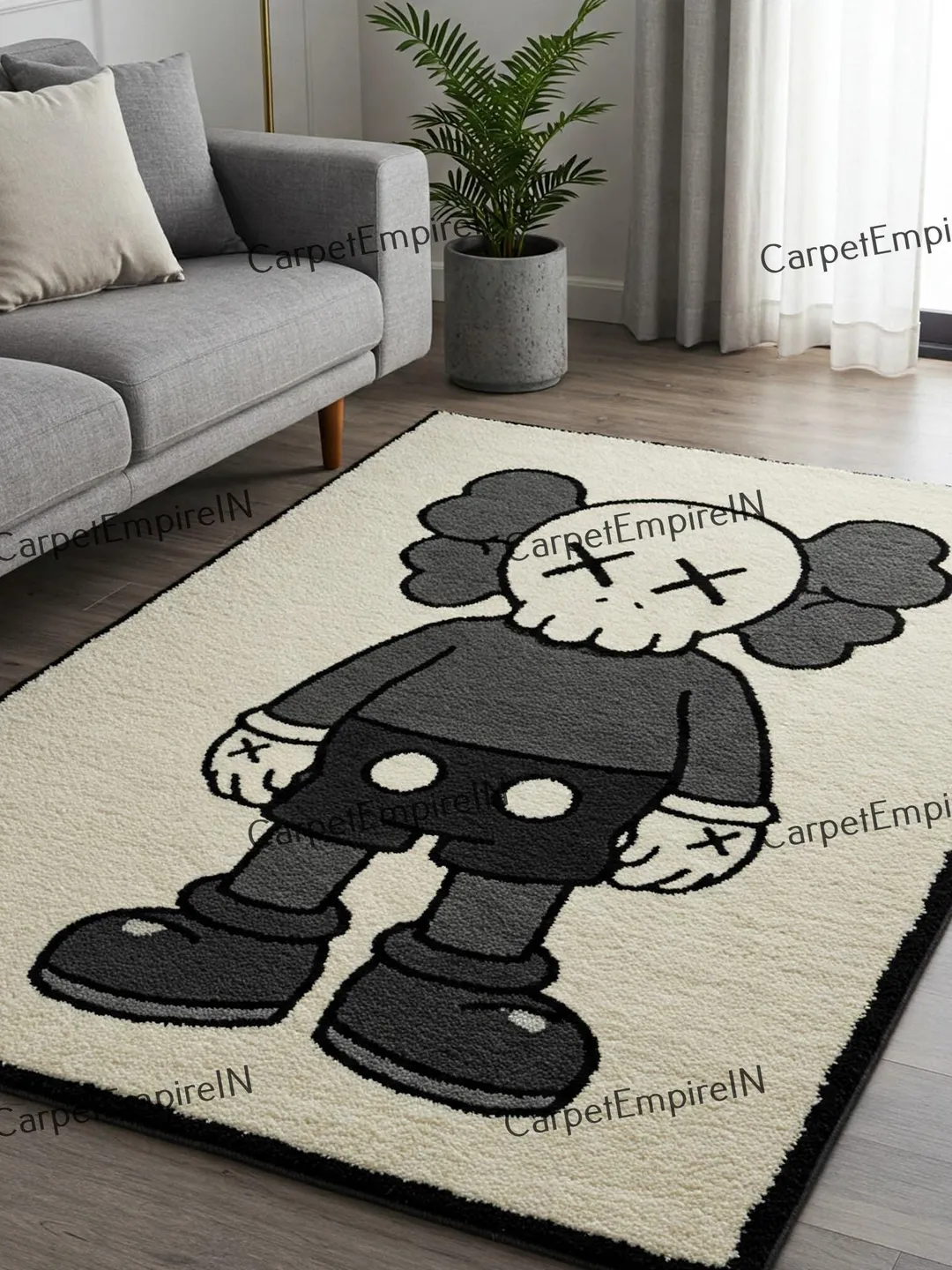 Kaws 2d Rug Kaws rug—cartoon carpet, Kaws carpet, 2x3, 3x5, 4x6, 5x7, 6x9, Case ...